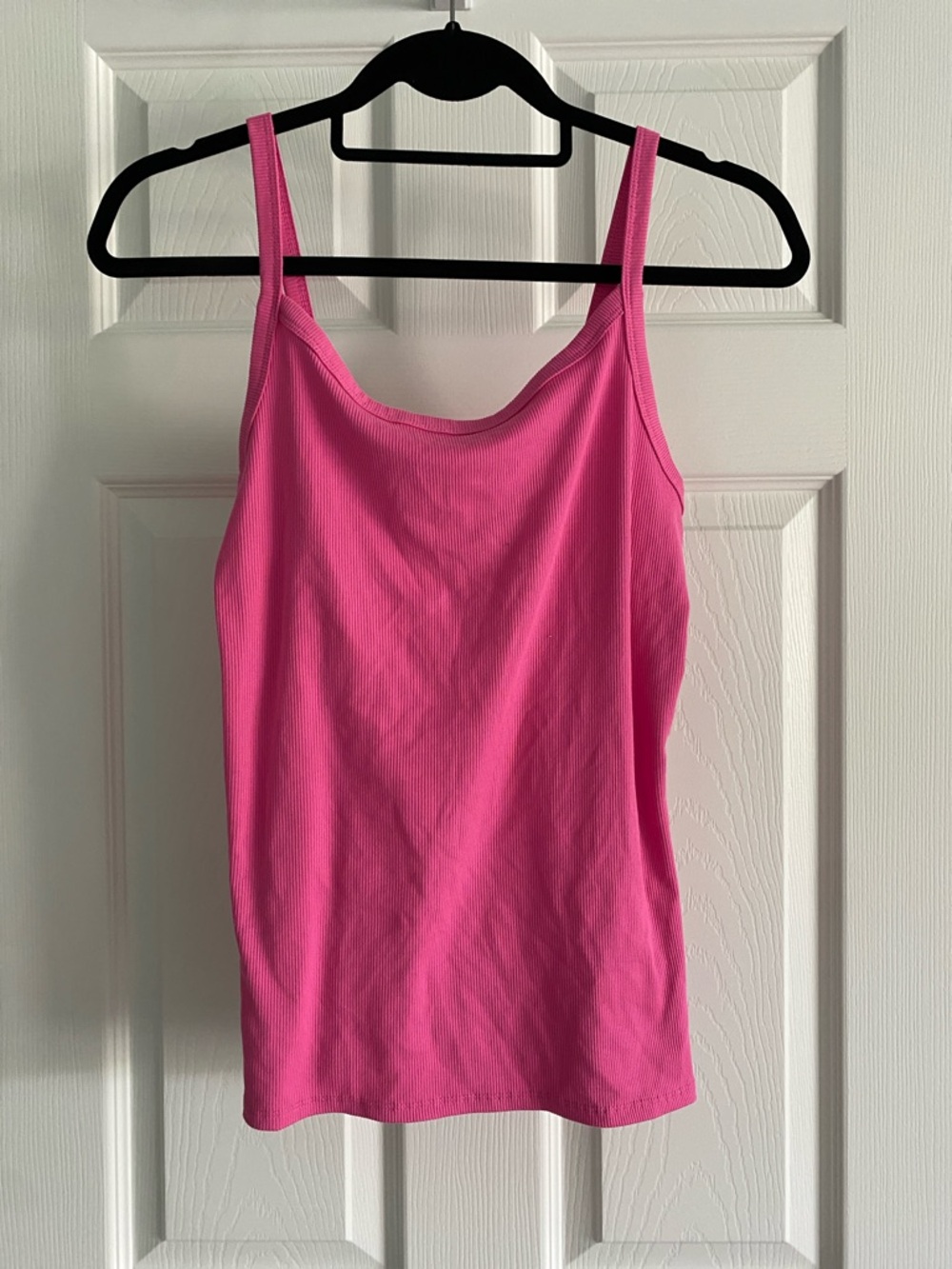 No Boundaries | Bright Pink Ribbed Tank Top - Slim Fit